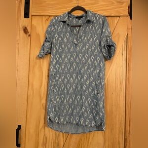 Velvet Heart Light Blue Patterned Top